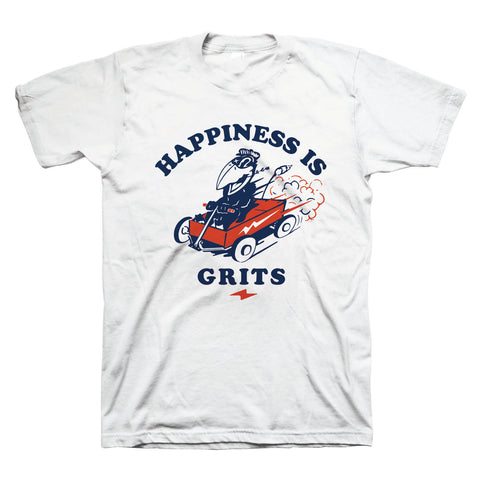 Happiness Is Grits - White